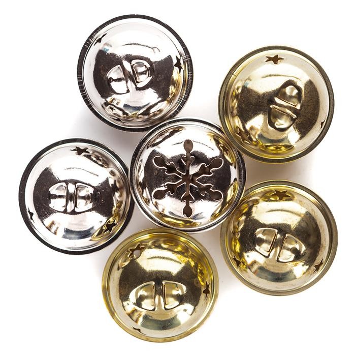 Dzwoneczki metalowe 4cm MIX 6szt.