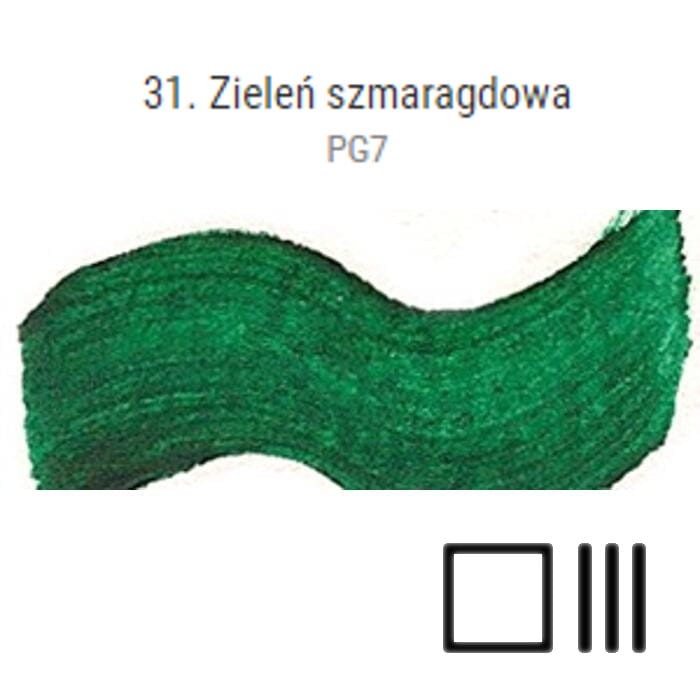 Akwarela w kostkach Renesans ZIELEŃ SZMARAGDOWA