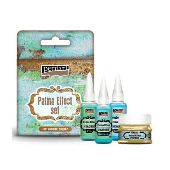 Zestaw do patynowania Pentart 20g+3xodczynniki 20ml
