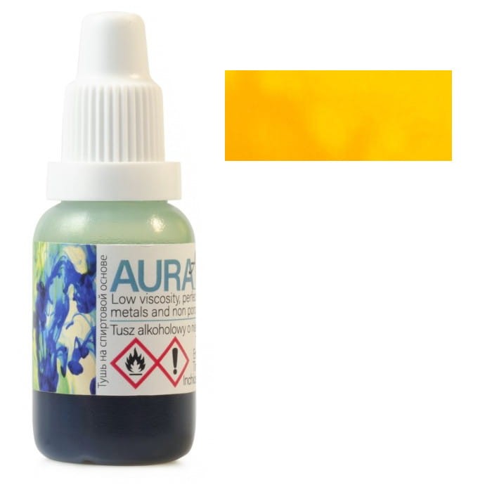Tusz alkoholowy Aura Żółta Ciemna 15ml