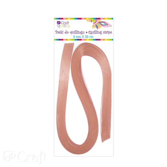Paski do quillingu perłowe 3mm RÓŻOWE