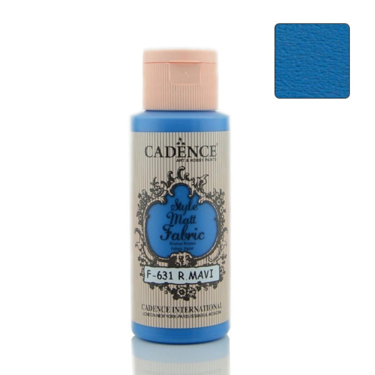 Farba matowa do tkanin Cadence Królewski Niebieski 59ml