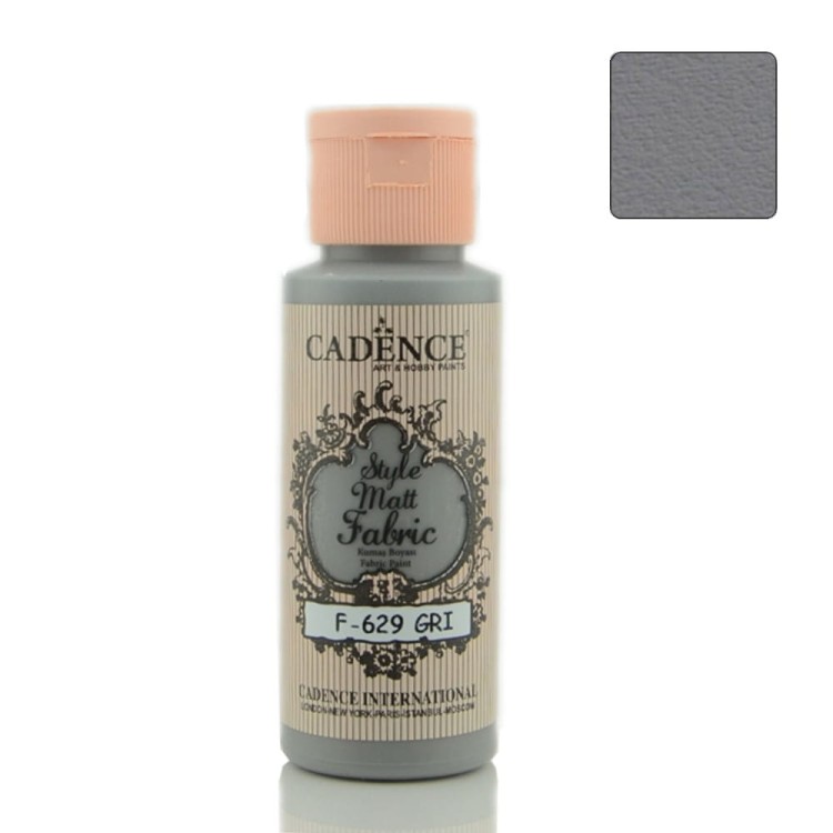 Farba matowa do tkanin Cadence Szary 59ml