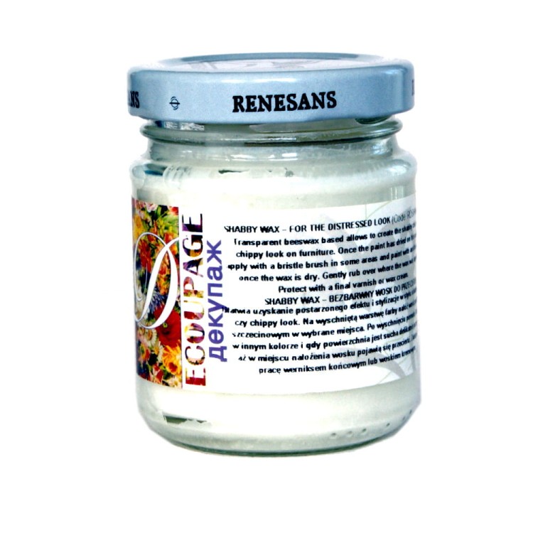 Bezbarwny wosk do przecierek Shabby Wax 110ml