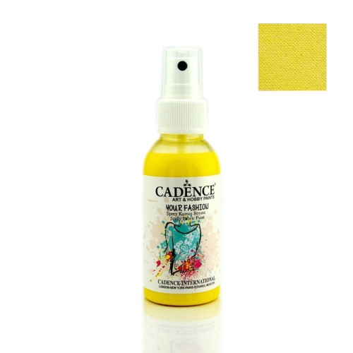 Farba do tkanin Cadence spray Cytrynowa 100ml