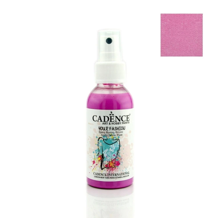 Farba do tkanin Cadence spray Różowy 100ml