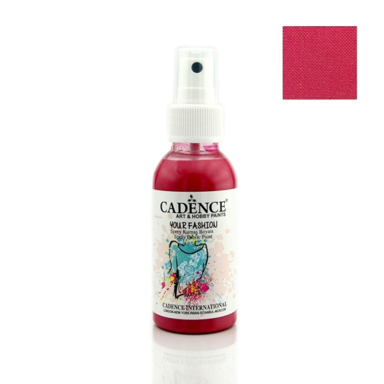 Farba do tkanin Cadence spray Fuksja 100ml