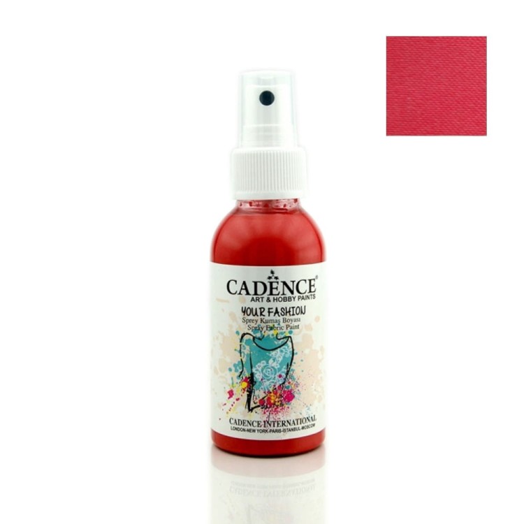Farba do tkanin Cadence spray Szkarłatny 100ml