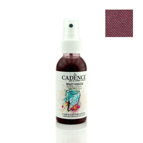 Farba do tkanin Cadence spray Bordo 100ml
