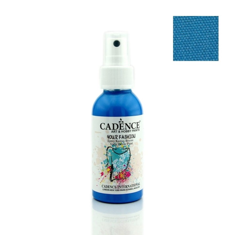 Farba do tkanin Cadence spray Niebieski 100ml