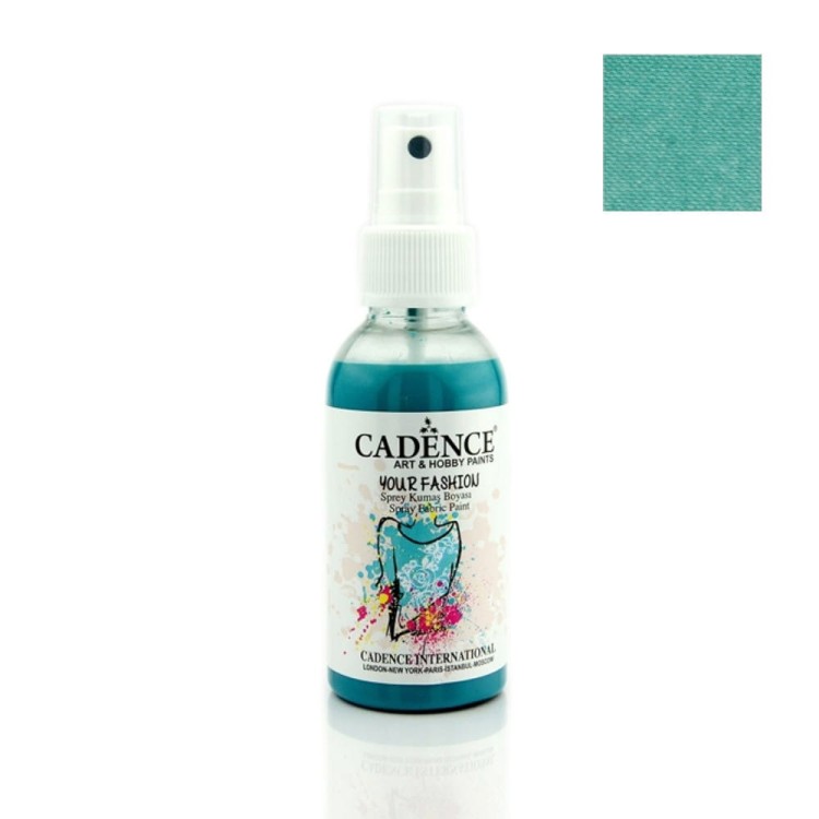 Farba do tkanin Cadence spray Turkus 100ml