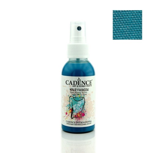 Farba do tkanin Cadence spray Ciemny Turkus 100ml