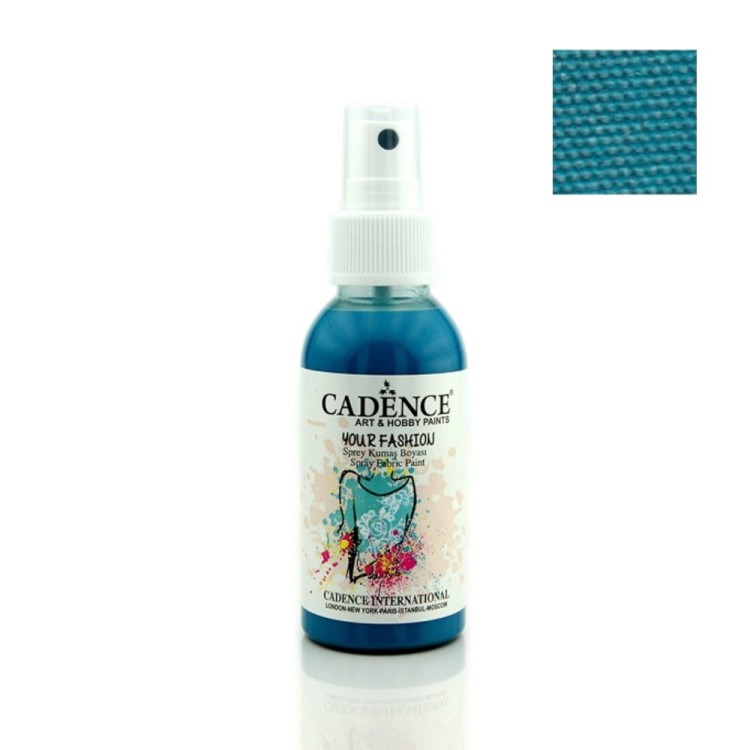 Farba do tkanin Cadence spray Ciemny Turkus 100ml