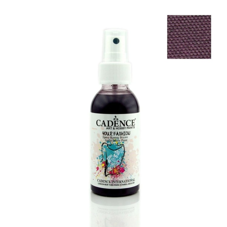 Farba do tkanin Cadence spray Bakłażan 100ml