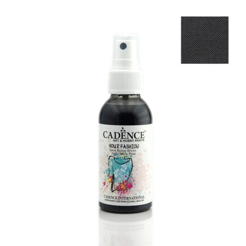Farba do tkanin Cadence spray Czarna 100ml