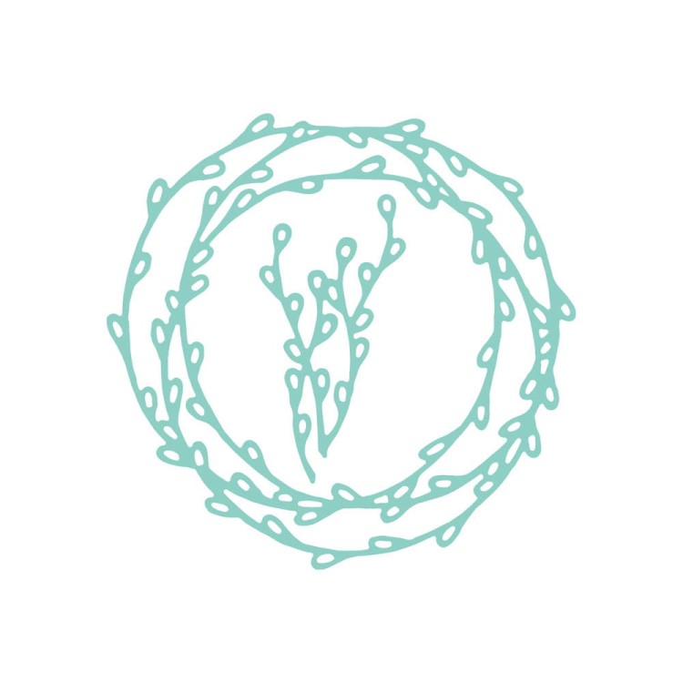 Wykrojniki dpCraft Wianek & Bazie 9,2x9cm 2szt.