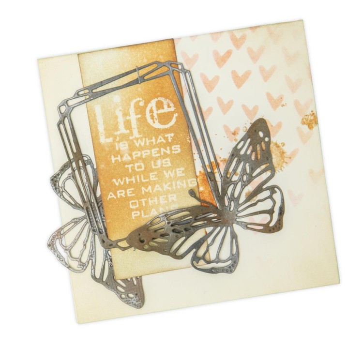 Wykrojniki Sizzix Thinlits by Tim Holtz Geo Frames - inspiracje