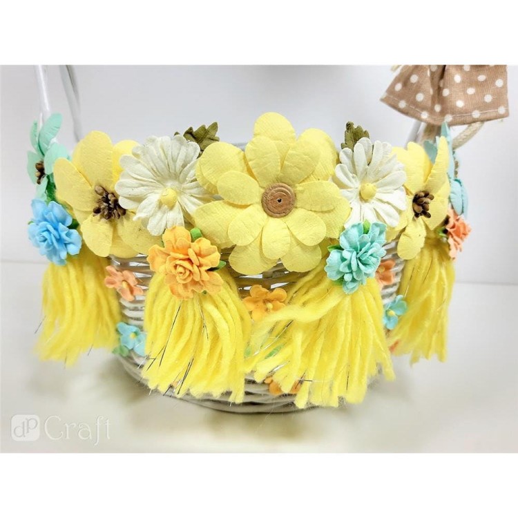 Kwiaty papierowe dpCraft Pastelowe Mix - inspiracja dpCraft