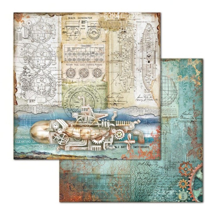 Arkusz Stamperia Sea World 30x30cm 02