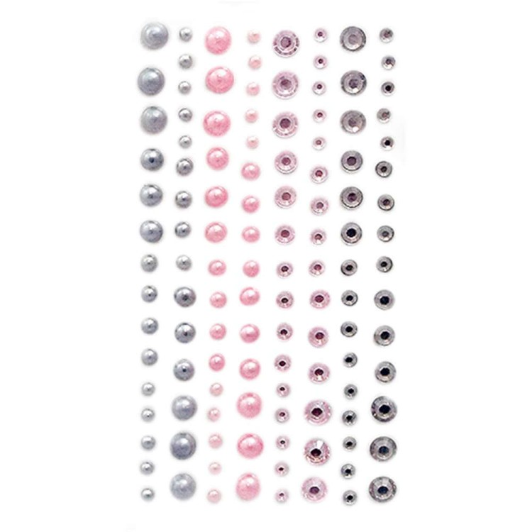 Kryształki i perły samoprzylepne dpCraft Modern Chic 120 szt.