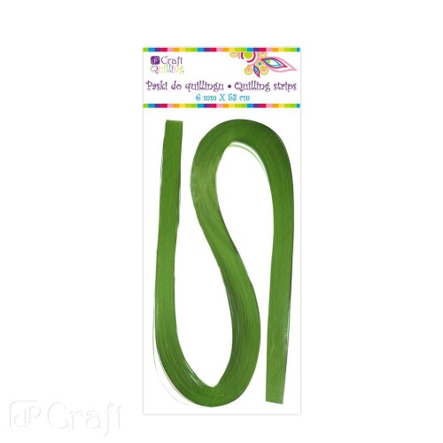 Paski do quillingu 6 mm Zielone 100 szt.