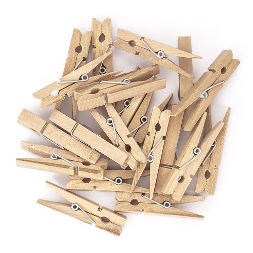 Mini klamerki drewniane 4,8cm