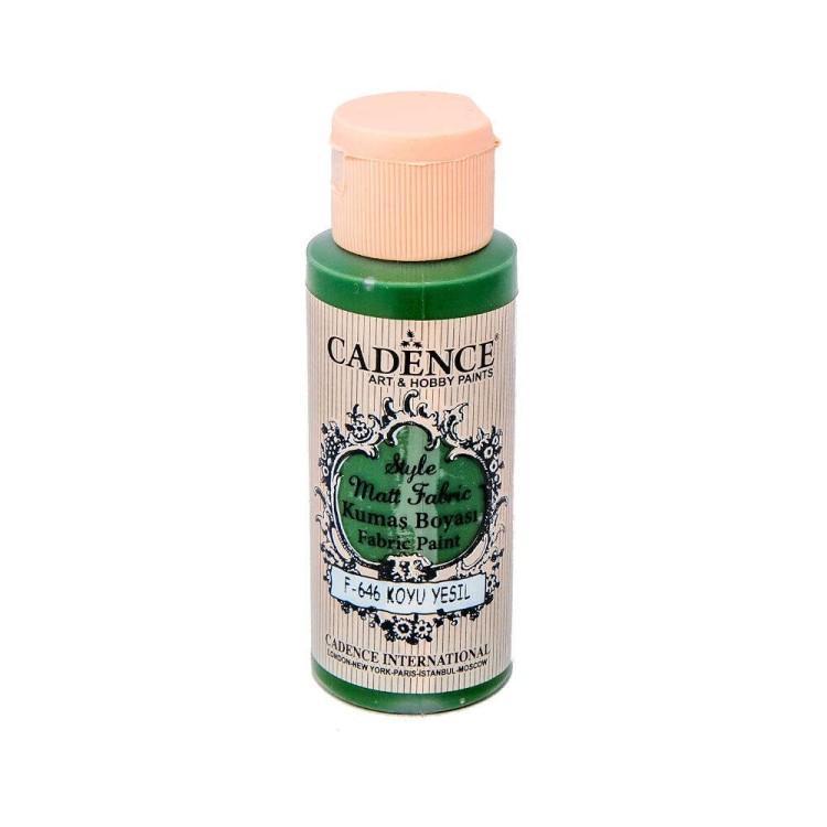 Farba matowa do tkanin Cadence Ciemna Pistacja