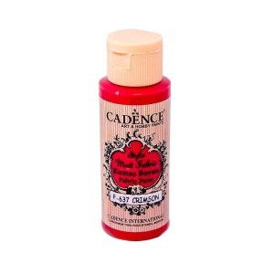 Farba matowa do tkanin Karmazynowa Czerwień 59ml