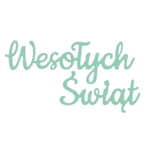 Wykrojnik napis Wesołych Świąt dpCraft