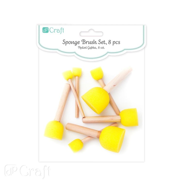 Zestaw pędzli gąbkowych dpCraft 8szt.