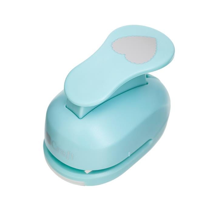 Dziurkacz ozdobny do papieru i pianki 3,8cm SERCE Z FALBANKĄ