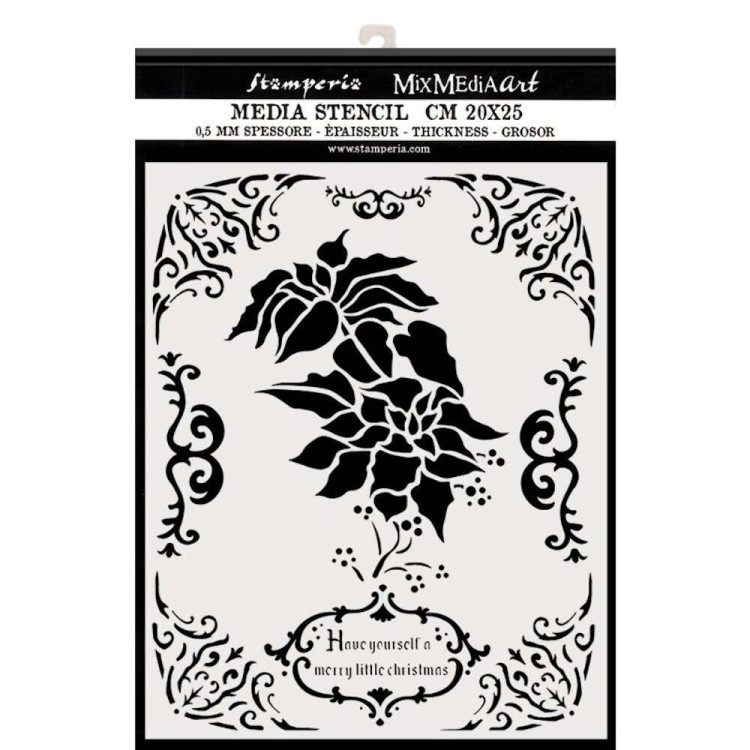 Szablon 3D 20x25cm Stamperia Winter Tales Gwiazda Betlejemska