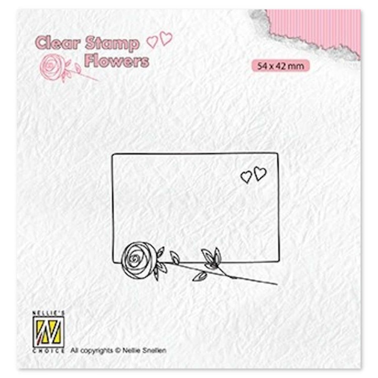 Stempel Ramka z Różą