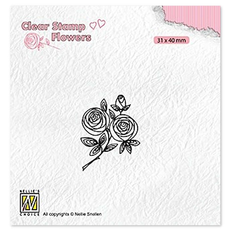 Stempel Różana Gałązka