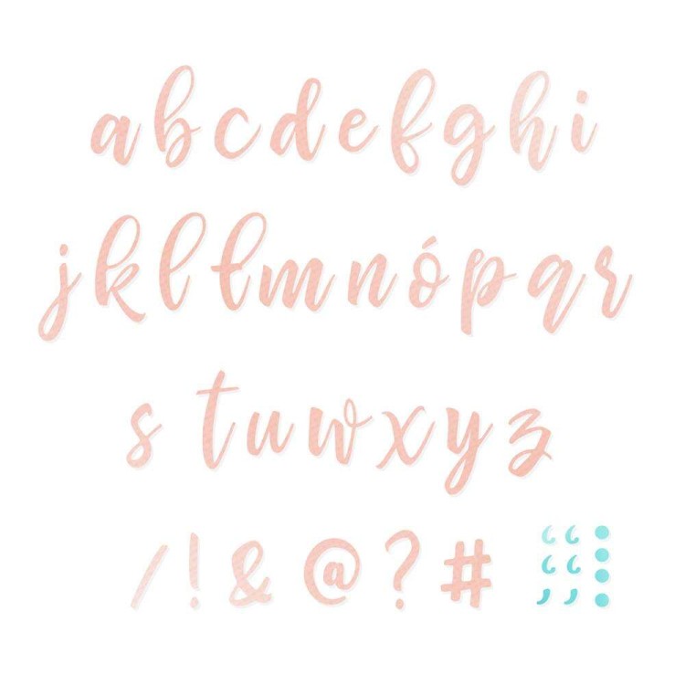 Zestaw wykrojników Alfabet Mały