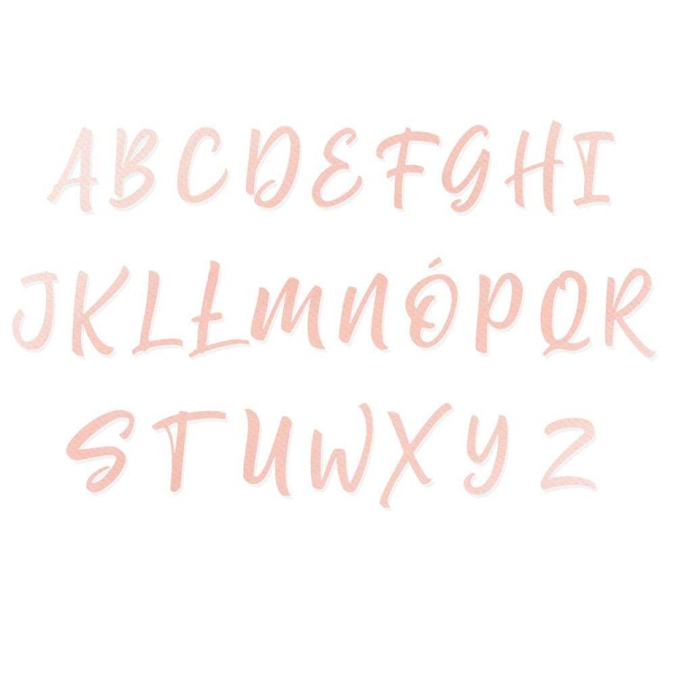 Zestaw wykrojników Alfabet Duży