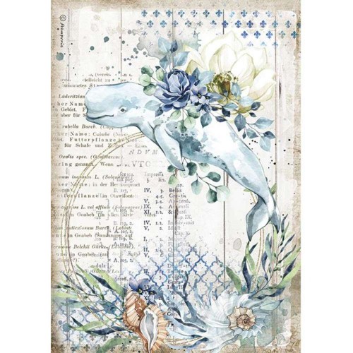 Papier ryżowy Wieloryb A4 Sea Dream