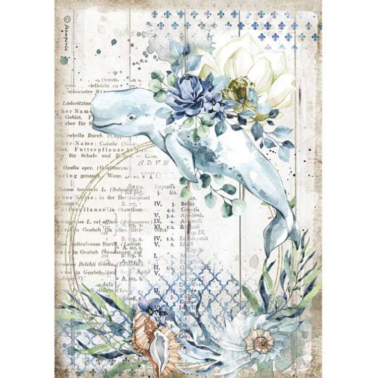 Papier ryżowy Wieloryb A4 Sea Dream
