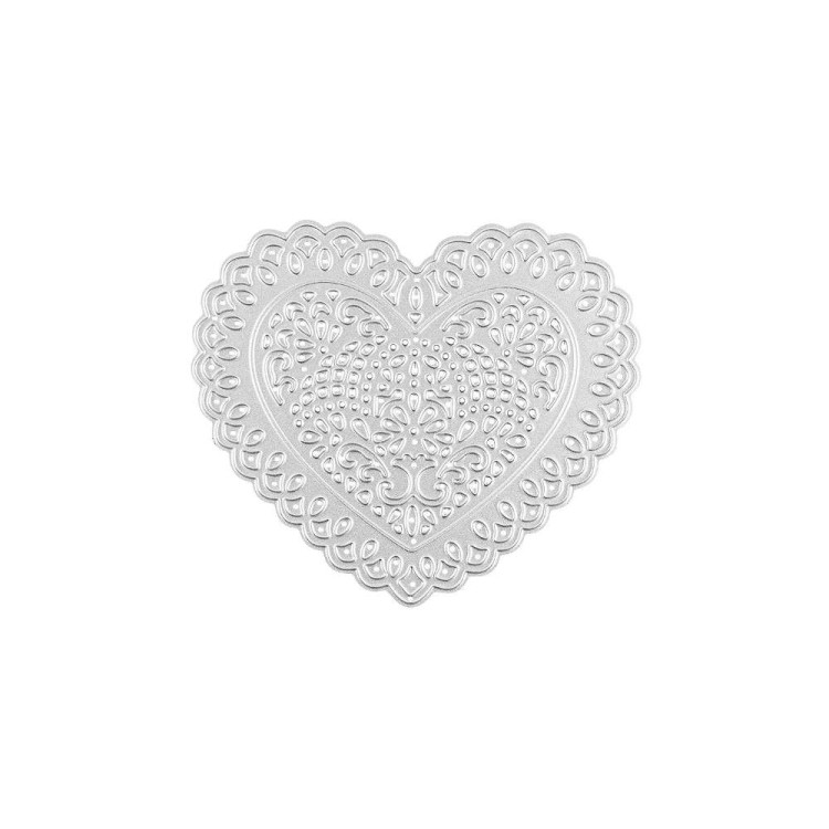 Wykrojnik Serce Serwetka 10,2x8,8 cm