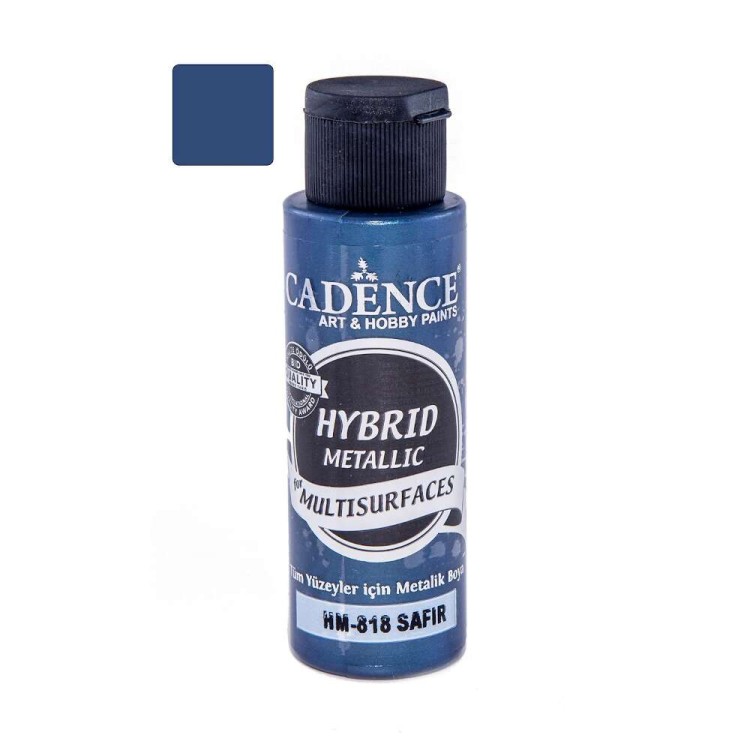 Farba hybrydowa metaliczna Szafirowy 70ml