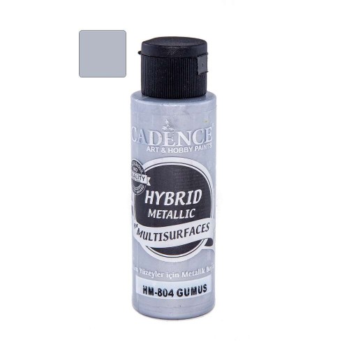 Farba hybrydowa metaliczna Srebrna 70ml