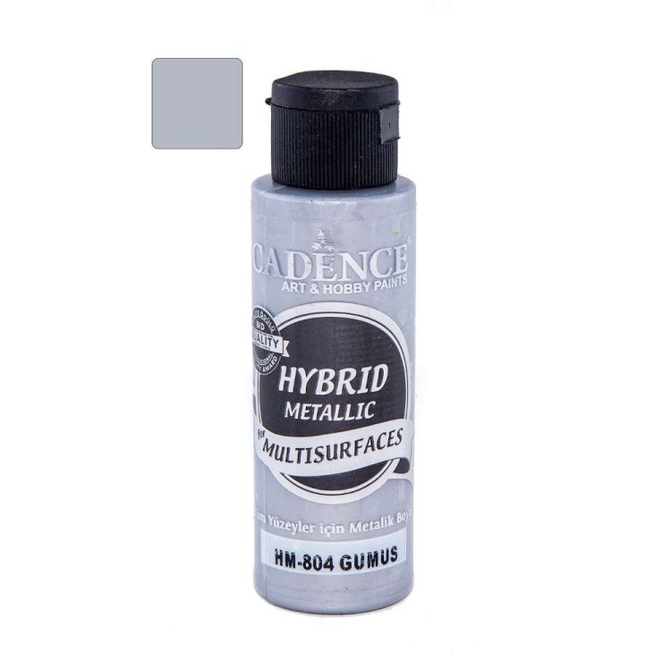 Farba hybrydowa metaliczna Srebrna 70ml