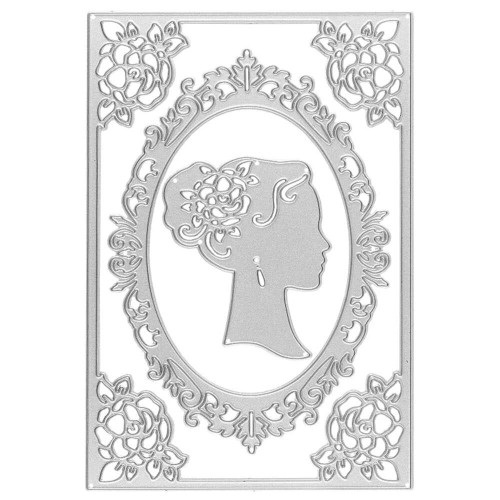 Wykrojnik Dama w Ramce 3 sztuki