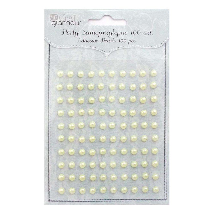 Perły samoprzylepne 5mm Cytrynowy - GRPE-006