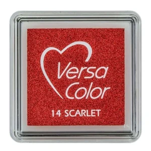 Tusz VersaColor pigmentowy Tsukineko Scarlet – Szkarłatny poduszka do stempli mała