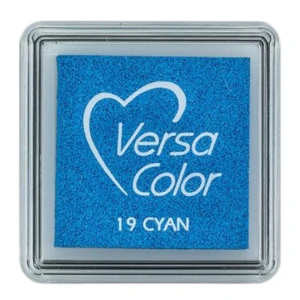 Tusz VersaColor pigmentowy Tsukineko Cyan – Cyjan poduszka do stempli mała