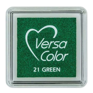 Tusz VersaColor pigmentowy Tsukineko Green – Zielony poduszka do stempli mała