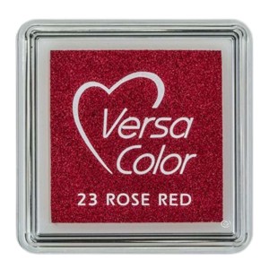 Tusz VersaColor pigmentowy Tsukineko Rose Red – Czerwona Róża poduszka do stempli mała
