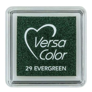 Tusz VersaColor pigmentowy Tsukineko Evergreen – Świąteczna Zieleń poduszka do stempli mała