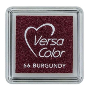 Tusz VersaColor pigmentowy Tsukineko Burgundy – Burgundowy poduszka do stempli mała